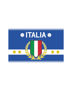 Fahne ITALIEN MIT 4 STERNEN 90 x 150cm