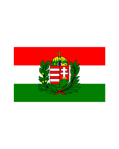 Fahne UNGARN MIT WAPPEN 60 x 90cm