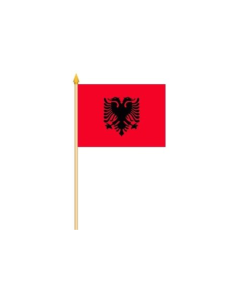 Stockfahne ALBANIEN
